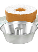 Forma para Pudim e Bolo com Cone Alumínio Polido Tradicional