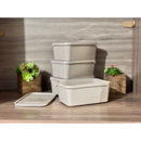 Kit 12 Potes Plástico 1 Litro com Tampa Hermética, Multiuso Cozinha, Marmita e Armazenamento de Alimentos