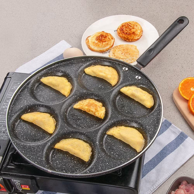 Frigideira Antiaderente 7 Furos para Ovos e Omeletes