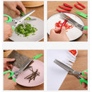 EasyCut - Tesoura de cozinha com 5 lâminas para cortar alimentos