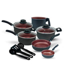 Jogo de Panelas Antiaderente 9 Peças Tampa Vidro