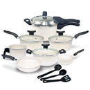 Jogo de Panelas Antiaderente 10 Peças Panela de Pressão Fechamento Externo 2.5L
