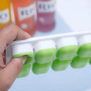 Forma de Gelo Cubo com Tampa Rígida e Fundo de Silicone